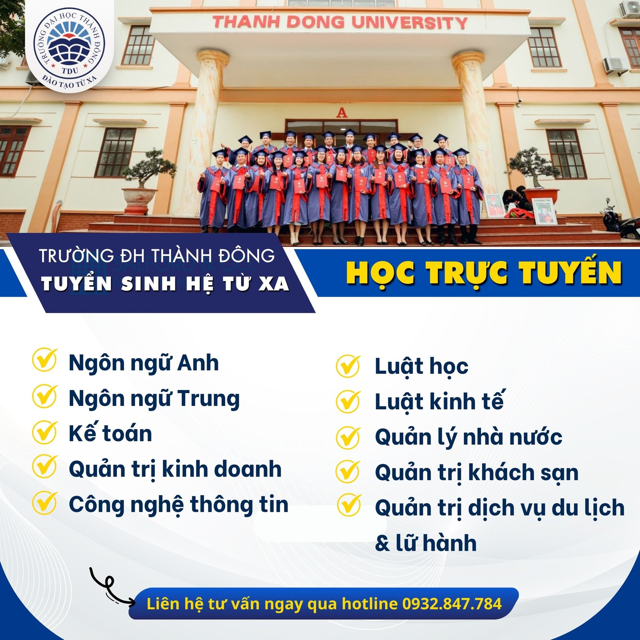 Tuyển sinh ĐTTX Đại học Thành Đông
